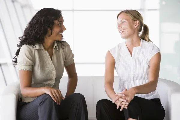 Space Two women in conversation