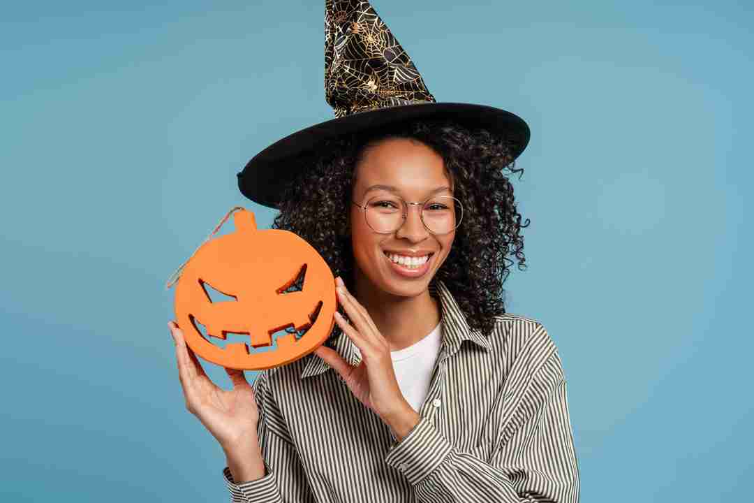 halloween-young-african-american-woman